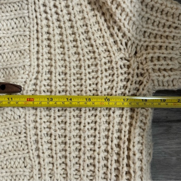 Vintage Y2K Boho Hollister Chunky Knit Sweater with Fringe Size Medium - Picture 5 of 7